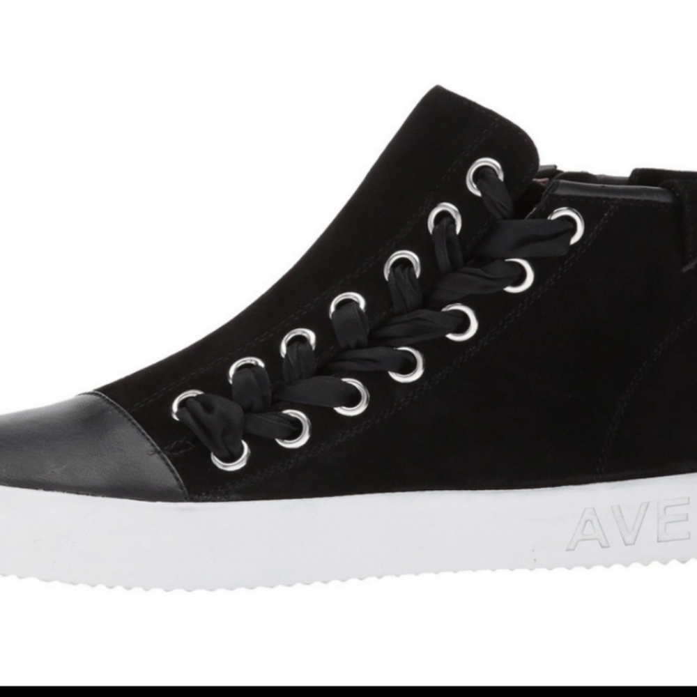 Avec Les Filles Black and White Sneakers